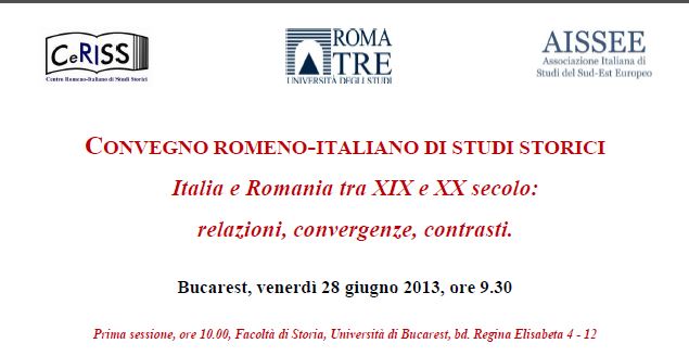 CONVEGNO ROMENO-ITALIANO DI STUDI STORICI