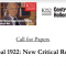CfP: Ιnternational Conference “The Global 1922: New Critical Reflections”