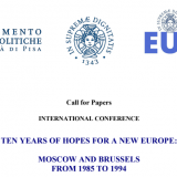CfP: Ten Years of Hopes for a New Europe: Moscow and Brussels from 1985 to 1994
