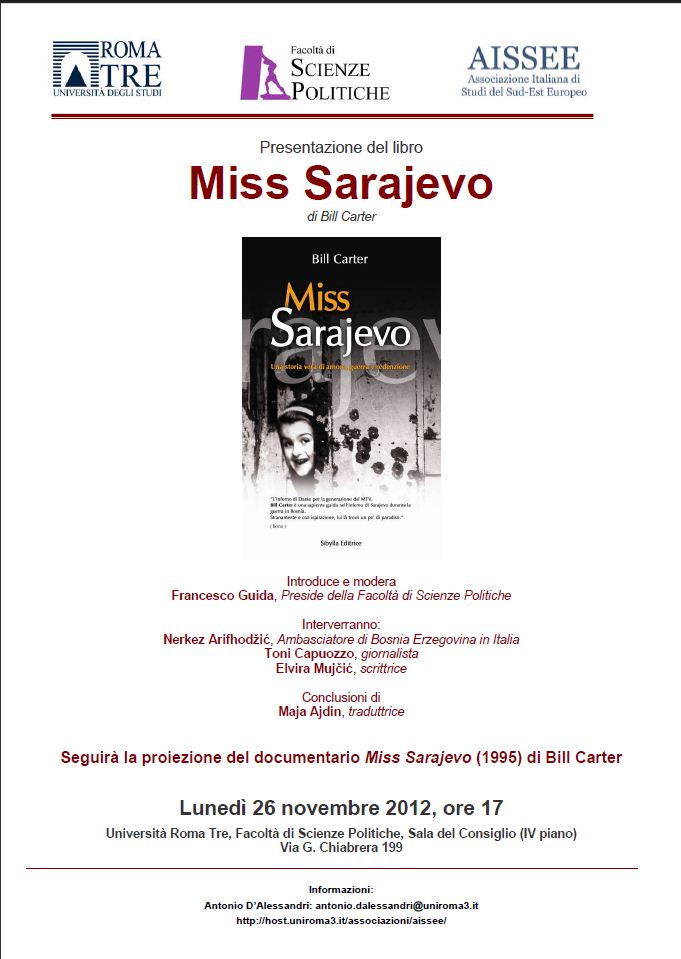 Presentazione del libro Miss Sarajevo
