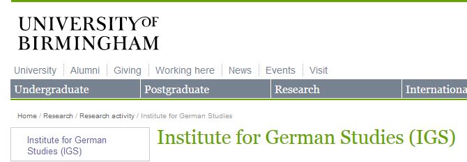 CfP: The GDR today