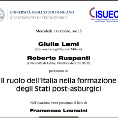 Il ruolo dell’Italia nella formazione degli Stati post-asburgici