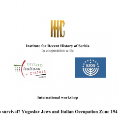 Paths to survival? Yugoslav Jews and Italian Occupation Zone 1941-1943