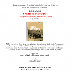 presentazione libro: Fronte Montenegro