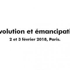 CfP: Révolution et émancipation